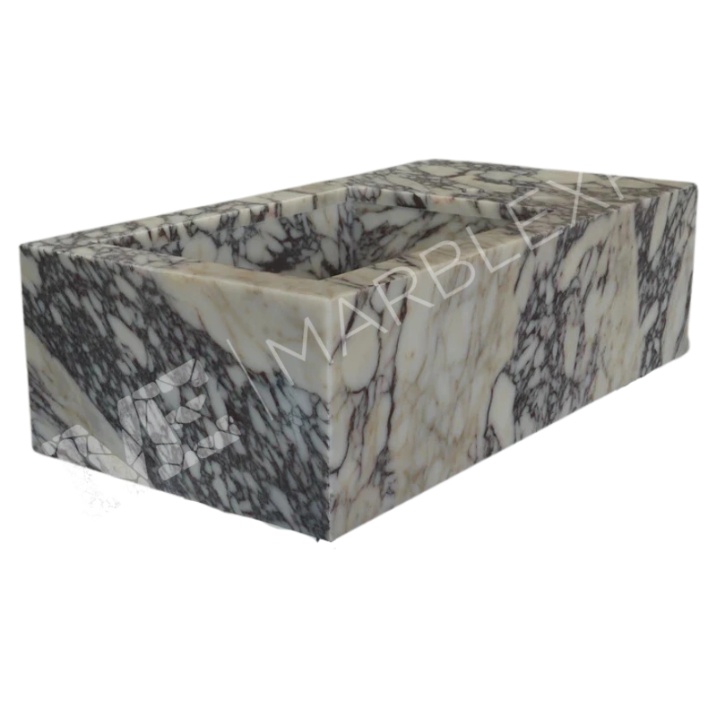 Evier En Marbre Calacatta Viola