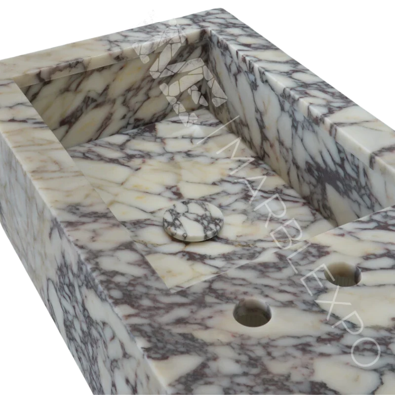 Marmorspülbecken Calacatta Viola